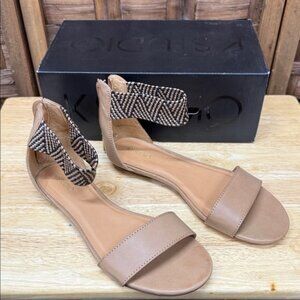 K Studio New Brown Ankle Strap Sandals
